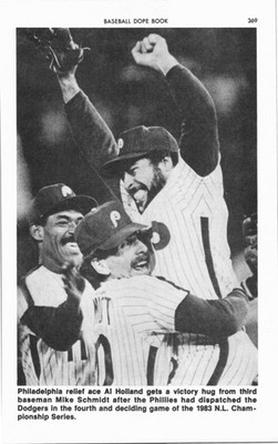 1983 Philadelphia Phillies NLCS Mike Schmidt, Al Holland - Vintage Baseball Page