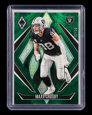 2024 Panini Phoenix- Maxx Crosby Green /30 SSP Las Vegas Raiders NFL 
