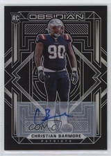 2021 Panini Obsidian Rookies Auto 97/199 Christian Barmore #177 Auto c2t