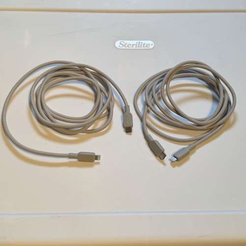 Lot 2 Anker USB C to Lightning Cable MFi Certified 6ft Gray Charging Cable Cord