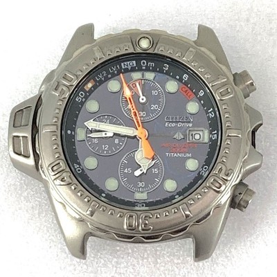 CITIZEN Watch Promaster Air Divers Titanium Aqualand Eco-Drive Meter Not Working