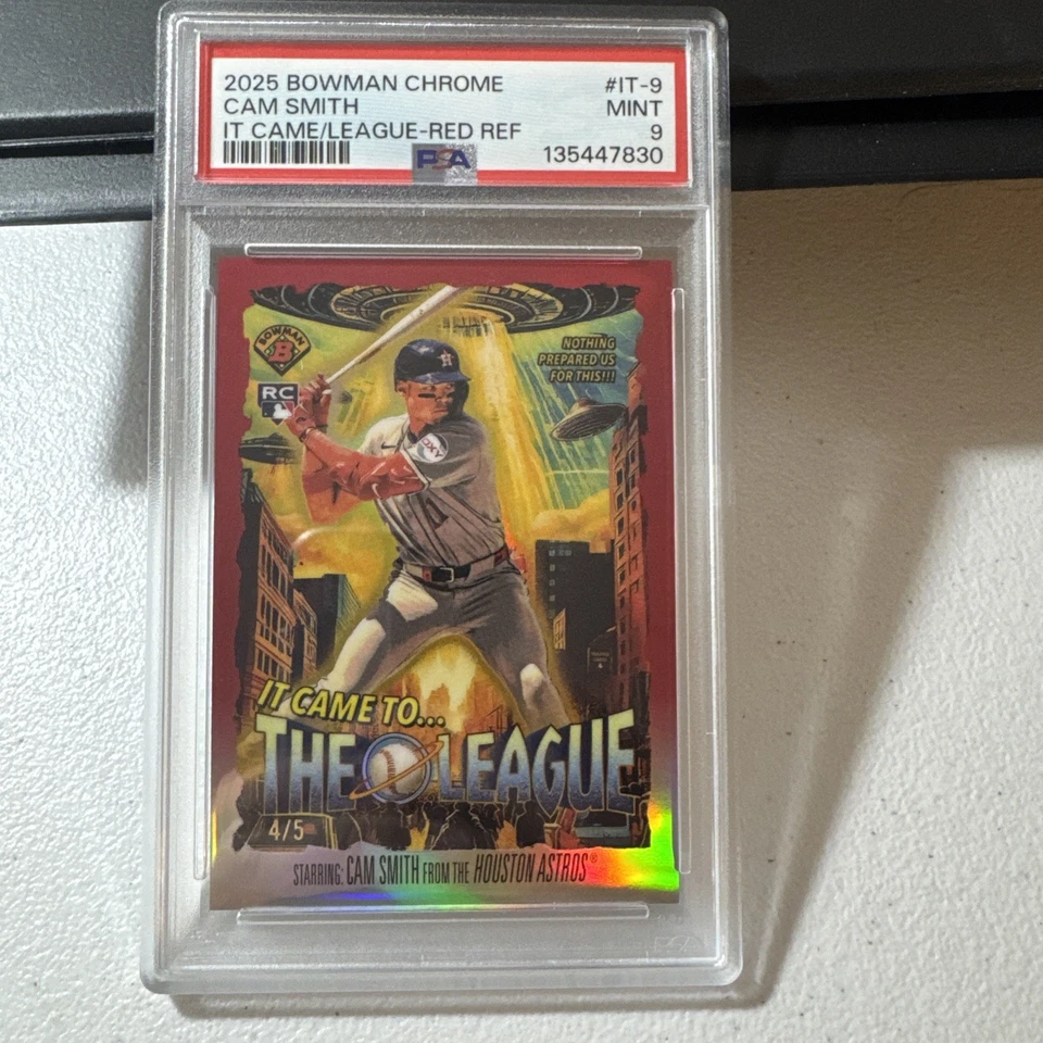 Bowman Chrome It Came to the League Gold Refractor #9 RC 2025 cámara Smith/50 Foto 3 de 3