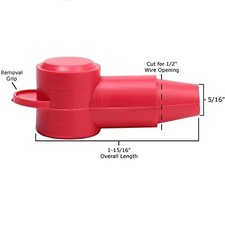 10 Pcs Silicone Terminal Covers Automotive Battery Terminal Ends 5 Pairs