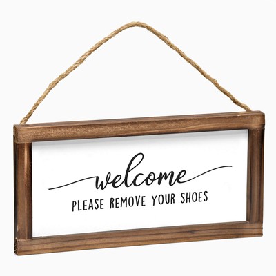 Please Remove Your Shoes Off Front Door Sign 6x12 Inch, Please Take Off Shoes