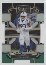 2023 Panini Select Concourse Black & Green Prizm Die-Cut Jaylon Jones #42 1fa4