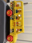 Vintage Fisher Price 1965 Play Family School Bus with 5 Little People