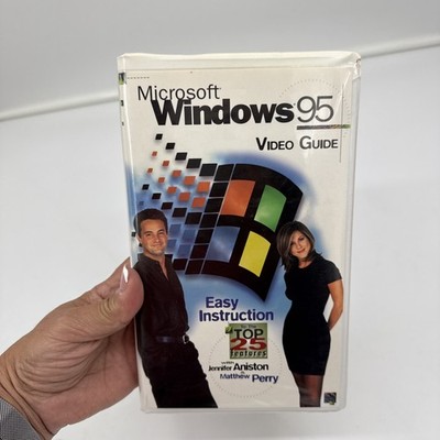 Microsoft Windows 95 Video Guide with Matthew Perry and Jennifer Aniston VHS
