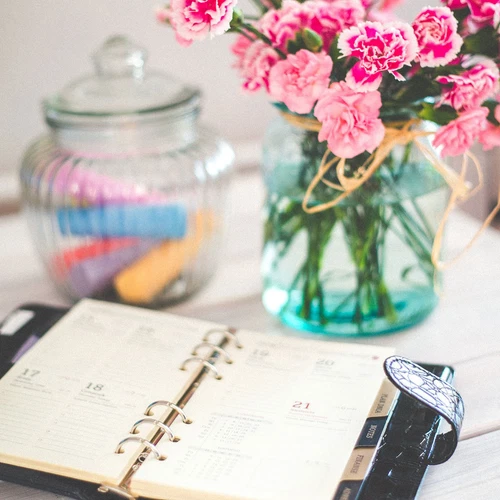 A5 Diary with Lock Journal with Lock Cute Leather Binder Refillable Paper Blue - Picture 7 of 7