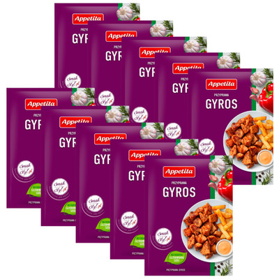 5902795000249 Appetita Przyprawa gyros 30 g x 10 sztuk ZESTAWY