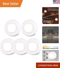 Versatile 2.8” Touch LED Puck Lights - Soft Warm White, Indoor Lighting Solution