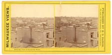 WISCONSIN SV - Milwaukee - Panorama of 6th & 9th Wards - ED Bangs 1860s
