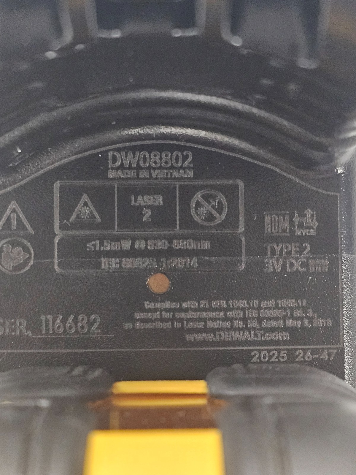 Dewalt DW08802 36ft Red Self Leveling Cross Line Laser