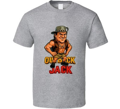 Outback Jack Retro Wrestling Legend Caricature T Shirt