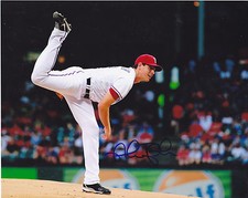 NICK TEPESCH   TEXAS RANGERS   ACTION SIGNED 8x10