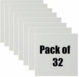 32 Count Usg Interiors 4290 12 X 12 White Smooth Wood Fiber