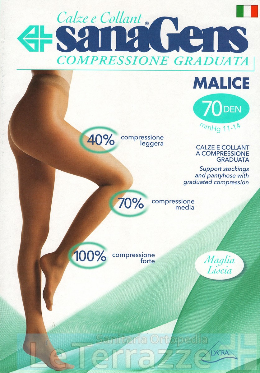 40 Denari Sanagens Calze Compressione Graduata Compressione