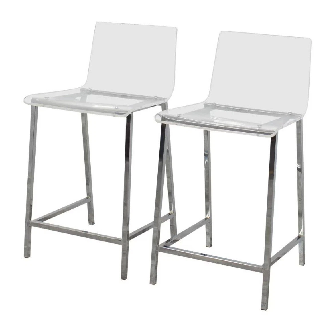 CB2 Vapor Acrylic Counter Stools - Thumbnail 2