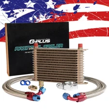 Fit For Universal 15 Row AN10 Engine Oil Cooler Filter Adapter Oil Line Cooling