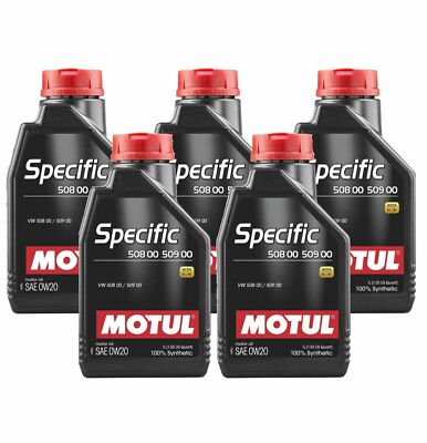 Motul SPECIFIC 508 00 509 00 0W20 5L Fully Synthetic Engine Motor Oil (5 x 1L)