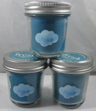 3 candles Bath & Body Works mini mason 1.3 oz Candle Fresh Spring Blue Skies