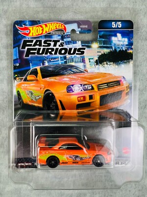   HotWheels Premium Fast & Furious Skyline R34 GTR 2023 5/5 BNR34 H17  