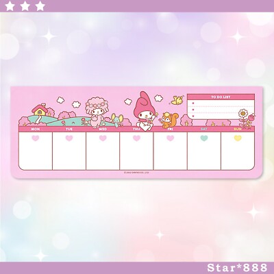 Sanrio Meine Melodie großer Wochenplaner Schule To Do Liste Schreiben Memo Notizblock
