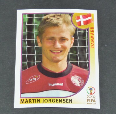 #92 JORGENSEN DENMARK DENMARK PANINI FOOTBALL JAPAN KOREA 2002 FIFA WORLD CUP