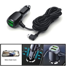 12FT Cable Car Charger Power Adapter for Garmin Nuvi eTrex GPS Vehicle DVR 5V/3A