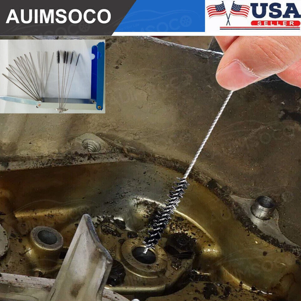 for Motorcross Honda CR Kawasaki KX Carb Carburettor Cleaner Wire Tool Brush Set - Image 2 of 4