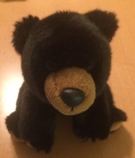 Aurora Miyoni Sitting Black Bear 7"