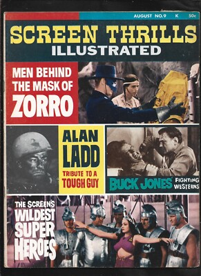 EIGHT SCREEN THRILLS MAGAZINES  (FOUR #8s / FOUR #9s)  WARREN 1964