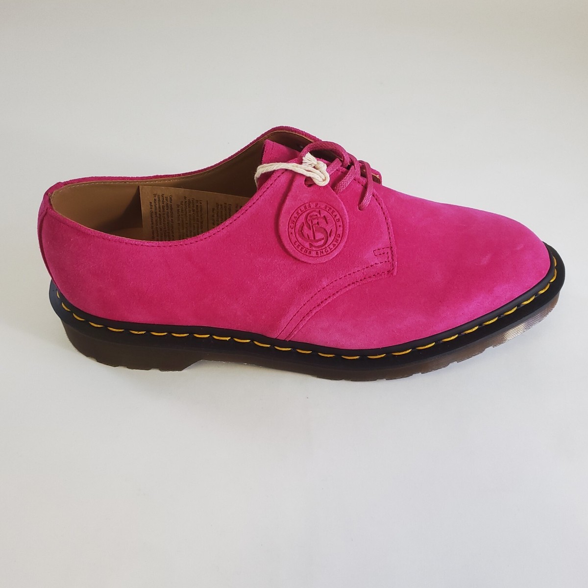 Dr Martens 1461 Made In England Oxford Shoes C.F. Stead Pink 