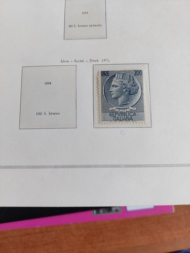 FRANCOBOLLI ITALIA 1953- ITALIA TURRITA 9 VALORI NUOVI omaggio 5 BUSTE PRIMA E - Foto 3 di 3