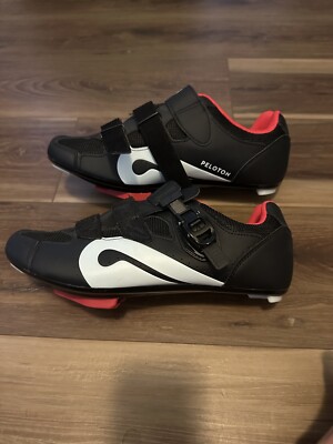 Peloton Men Black and Red Cycling Shoes Sz 46 s-l400.jpg main image 3
