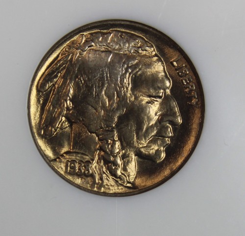 1938-D/D BUFFALO NICKEL NGC MS66 - Picture 2 of 4