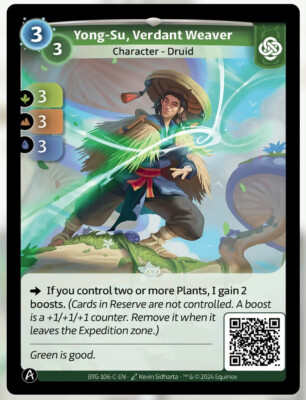 ALTERED TCG MUNA YONG-SU, VERDANT WEAVER PHYSICAL+DIGITAL