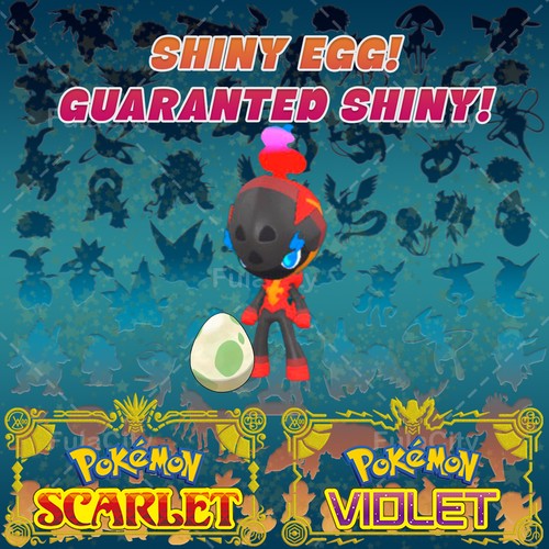 CHARCADET POKEMON SCARLET VIOLET ✨ SHINY EGG 6 IV ✨ CUSTOM AVAILABLE ✨