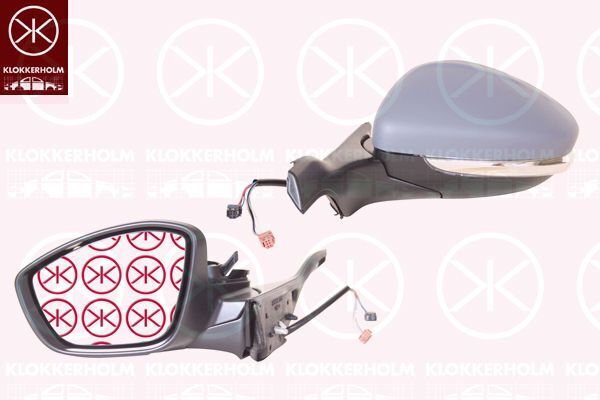 Neu Komplett TüR Spiegel - Links - Elektrisch - FüR Peugeot 2008 I ( Cu _)-image