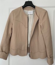 Stylish Designer Leather Jacket Sandro, Size S-m