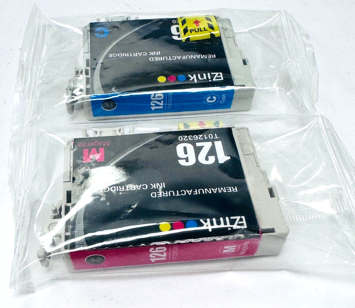 Ezink 126 Magneta/ Cyan Remanufatured Ink Cartridge T012622 For Epson 126