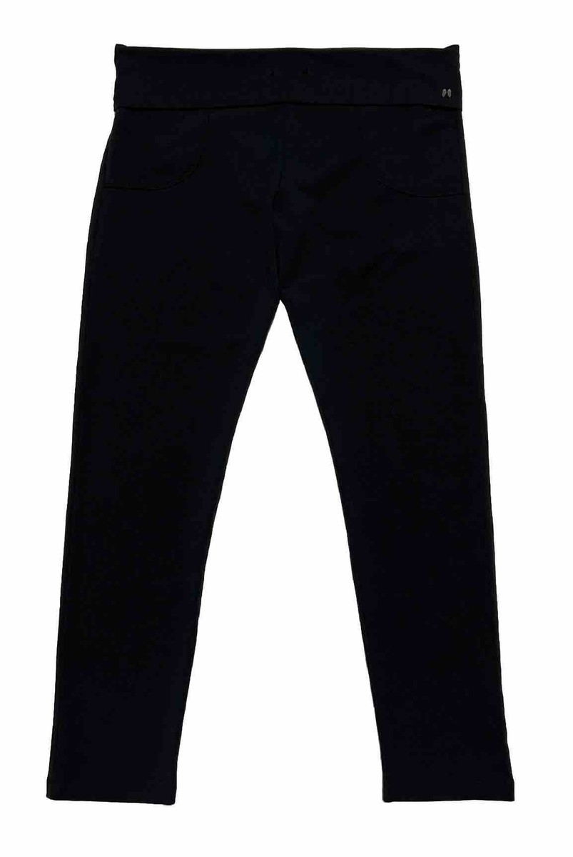 Victoria's Secret On Point ヨガパンツ Sサイズ　黒色 VICTORIAS SECRET Size XL Black Fold Over Yoga Pants Angel Wings VS