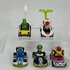 Hot Wheels Mario Kart Lot Bowser Badwagon Yoshi Green Blue Luigi Toad