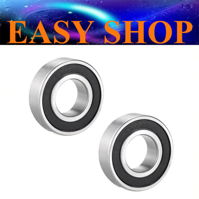 2x 6205RS 25mm x 52mm x 15mm Deep Groove Ball Bearing Double Sealed Roller Axle