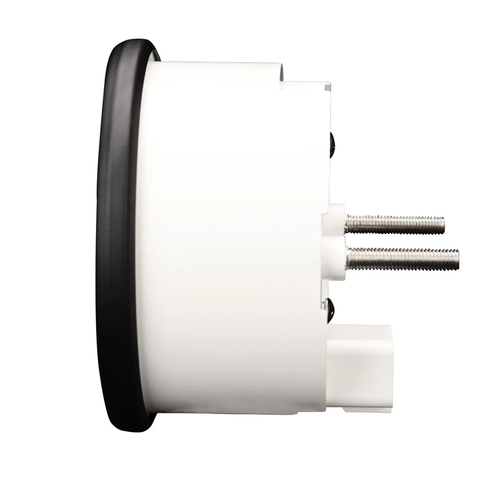 VD 85mm 3-3/8" Electrical Tachometer 8000 RPM White LED Gasoline Black Bezel - Image 2 of 4