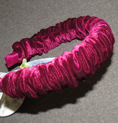 Antonio Melani Nicola Bathie Wine Maroon Velvet Alexandra Winter headband NWT Antonio Melani Nicola Bathie Wine Velvet Alexandra Headband  main image 3