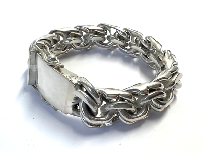 Heavy Taxco Mexican 925 Sterling Silver Garibaldi Chain Heavy Taxco Mexican 925 Sterling Silver Garibaldi Chain