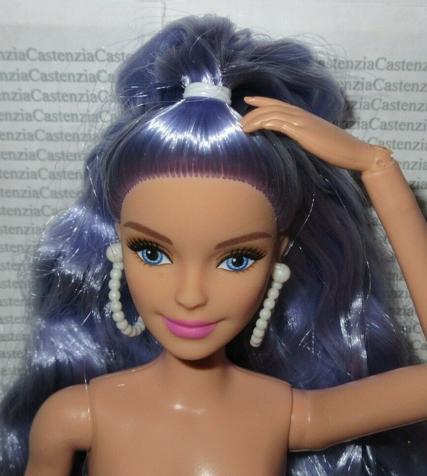 (M175) NUDE BARBIE EXTRA MODEL 6 PERIWINKLE ARTICULATED FASHION DOLL