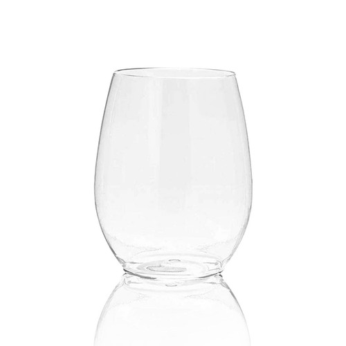 Elegant Stemless Disposable Plastic Wine Glasses Wedding Party Cups 64pcs - Picture 4 of 37