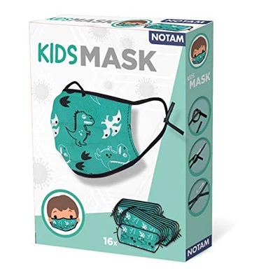 SES Creative 89901 Mund-Nase Maske, Unisex-Kinder, grün, 16 Stück (1er Pack) - Bild 1 von 4