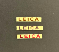 1 Pc Metallic Sticker Label Decal for Leica 30 mm x 5 mm